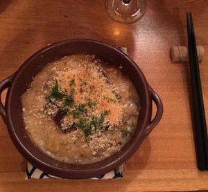 Porcino mushroom gratin with creamy mushroom sauce at Harukucchii in Fujisawa