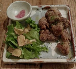 Deep-fried konnyaku at Harukucchii in Fujisawa