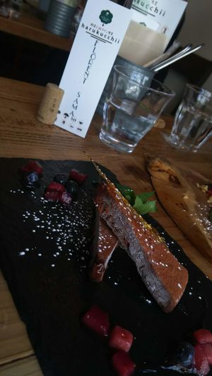 Raw chocolate frozen cake. at Harukucchii in Fujisawa