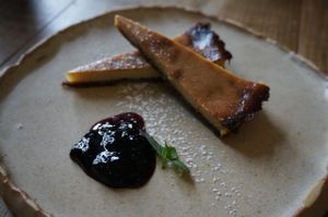 Vegan cheese cake 630yen. at Harukucchii in Fujisawa