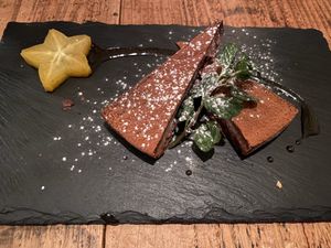 Chocolate ice cream cake at Harukucchii in Fujisawa