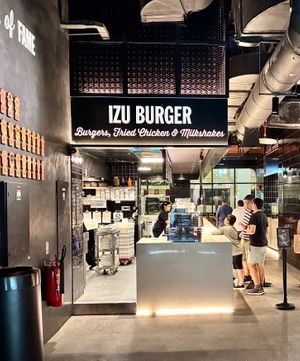 The venue at Izu Burger in Dubai