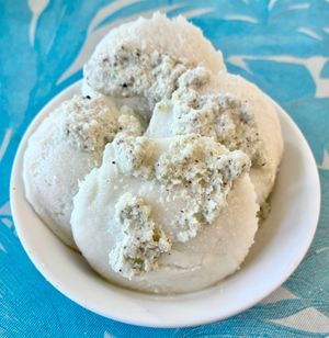 Idly with coconut chutney at Giardino Dubai in Dubai