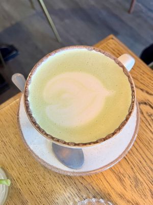 Matcha latte   at Perk Pantry in Inverness