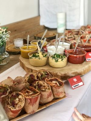 Catering selection at Veggie Bros - Juliuspromenade in Wurzburg