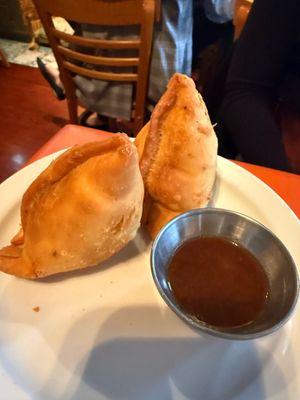 samosas at Cosmic Cafe in Dallas