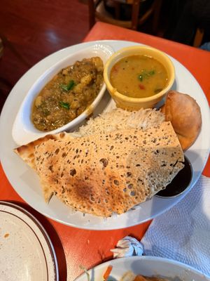 vegan plate at Cosmic Cafe in Dallas