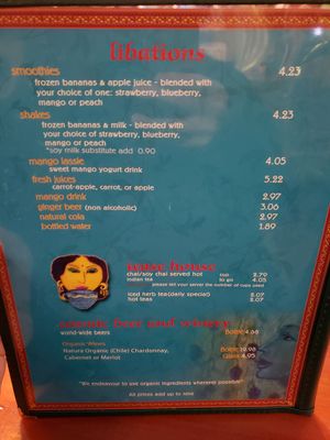 Menu 4/4 at Cosmic Cafe in Dallas