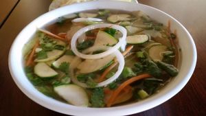 Vegan pho at Pequeno Saigon in Tijuana