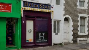 outside on a closed day at Helmston in Brighton