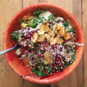 18 ingredient wonder salad! at Helmston in Brighton