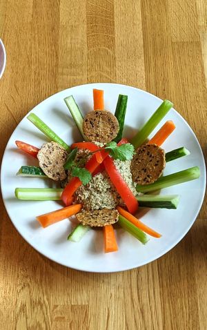 Sunny Pate Toona Dip at Lotus Seed Vegan in Vancouver