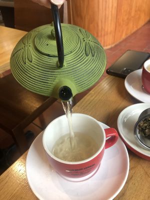 Green Tea at Lotus Seed Vegan in Vancouver