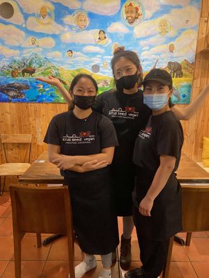 Excellent staff! at Lotus Seed Vegan in Vancouver
