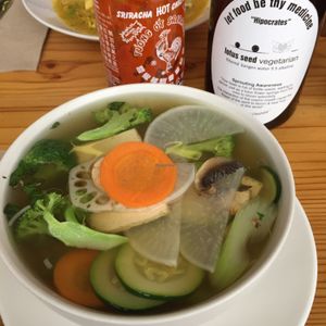 pho at Lotus Seed Vegan in Vancouver