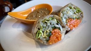 Salad Rolls  at Lotus Seed Vegan in Vancouver