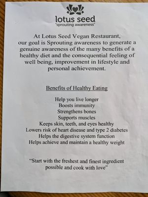 Yum factor 10. at Lotus Seed Vegan in Vancouver