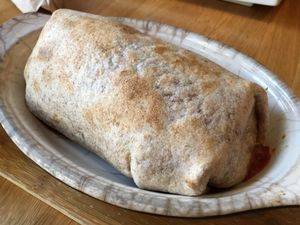 mediterranean burrito  at Lotus Seed Vegan in Vancouver