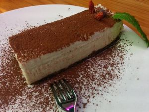 Vegan Tiramisu at Lotus Seed Vegan in Vancouver