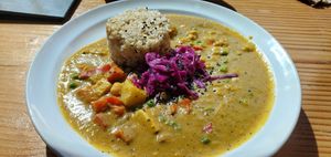Thai Curry at Lotus Seed Vegan in Vancouver