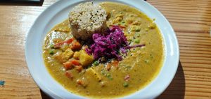 Thai Curry at Lotus Seed Vegan in Vancouver