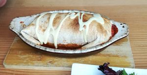 South American burrito at Lotus Seed Vegan in Vancouver