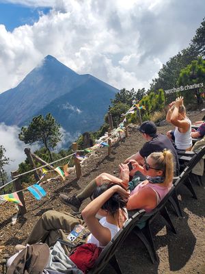 Views from basecamp at Acatenango in Guatemala at Unruly Travel Group Trips - Berlin in Berlin