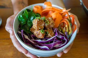 "Peace bowl" by Finca Ganadito - a typical group trip meal at Unruly Travel Group Trips - Berlin in Berlin