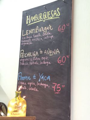 Burger Menu at Vegan Workshop in Tijuana