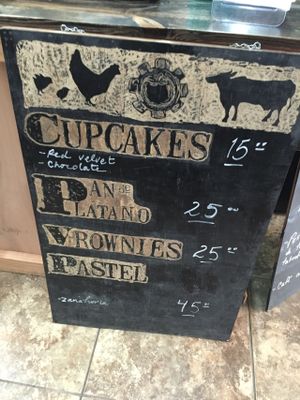 Desert menu (or just look in the case) at Vegan Workshop in Tijuana