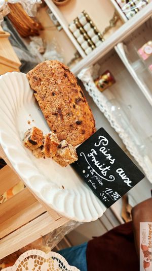 Fruit cake at Les Produits De La Vie in Vincennes