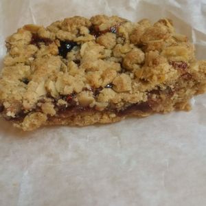 Sweet Peaces ~ Wild Cherry Raspberry Rhubarb Cobbler Bar!   at Sweet Peaces in Flint