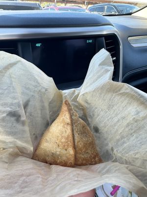 Samosa   at Sweet Peaces in Flint