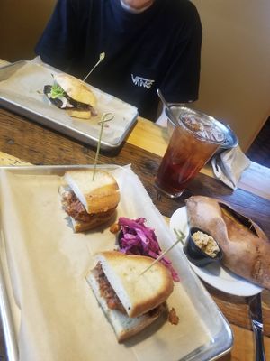 Vegan pulled pork on a different bread (og wasn't vegan) at Public House in Monroe