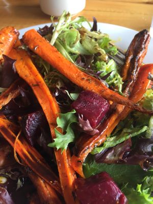 Beet and carrot salad so good! at Public House in Monroe