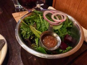 Vegan side salad at Public House in Monroe