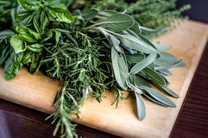 We grow and use fresh herbs. at Public House in Monroe