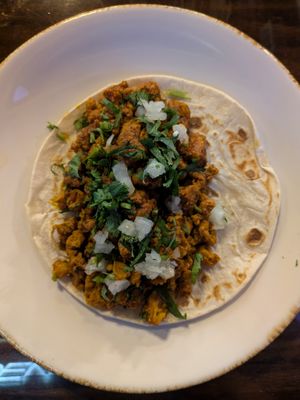 Taco de Pastor Vegano at Suculenta Cantina in Pflugerville