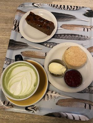 Scone not vegan   at Vaults and Garden in Oxford