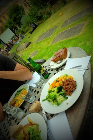 Gluten free meal at Vaults and Garden in Oxford