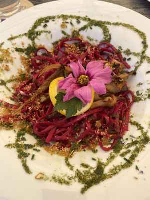 Amazing lemon pasta!!  at V-Bandits in Ludwigsburg