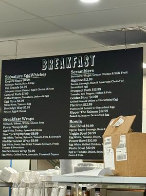 Breakfast Menu at Brooklyn Bagel & Deli in Atlanta