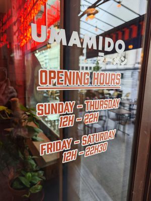 Outside at Umamido Ramen & Sushi Bourse in Brussels