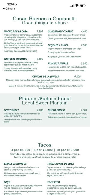   at Varuna Plant-Based Food & Juice Bar in Puntarenas