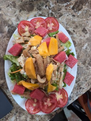 Salad at Com Chay Thiem Tam Vegan Restaurant in Da Nang