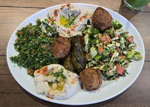 Veggie Plate at Amena Cafe in Las Vegas