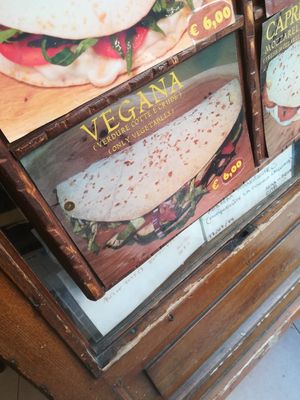 Vegan Piadina at Piadina Biologica in Assisi