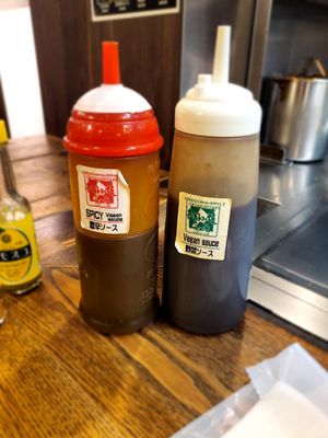 Sauces at Nagataya in Hiroshima