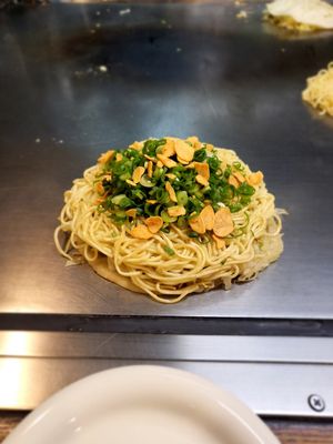 Okonomiyaki at Nagataya in Hiroshima