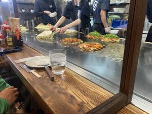 Now cooking   at Nagataya in Hiroshima